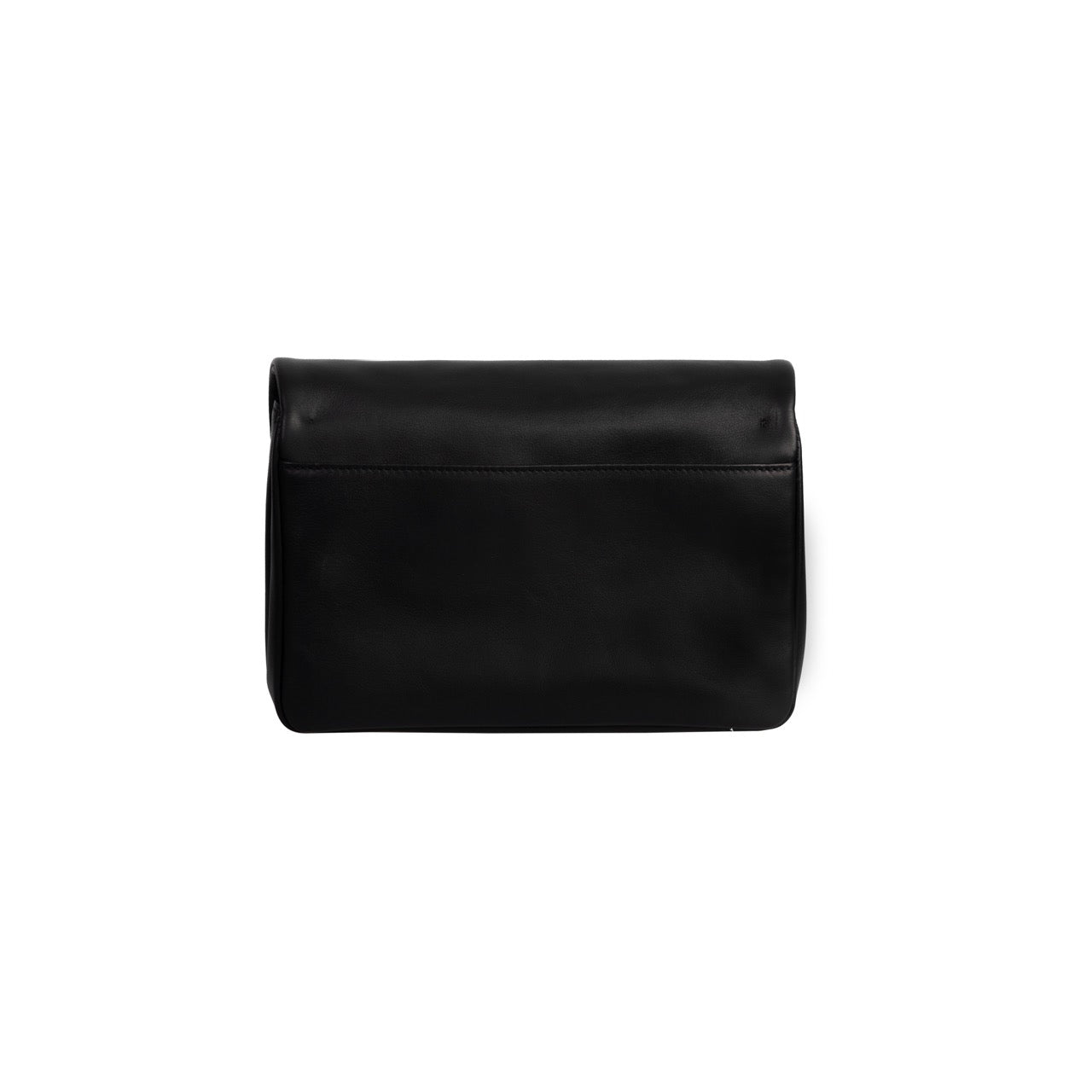 LÉANDRE BAG - SMOOTH BLACK SILVER LEATHER