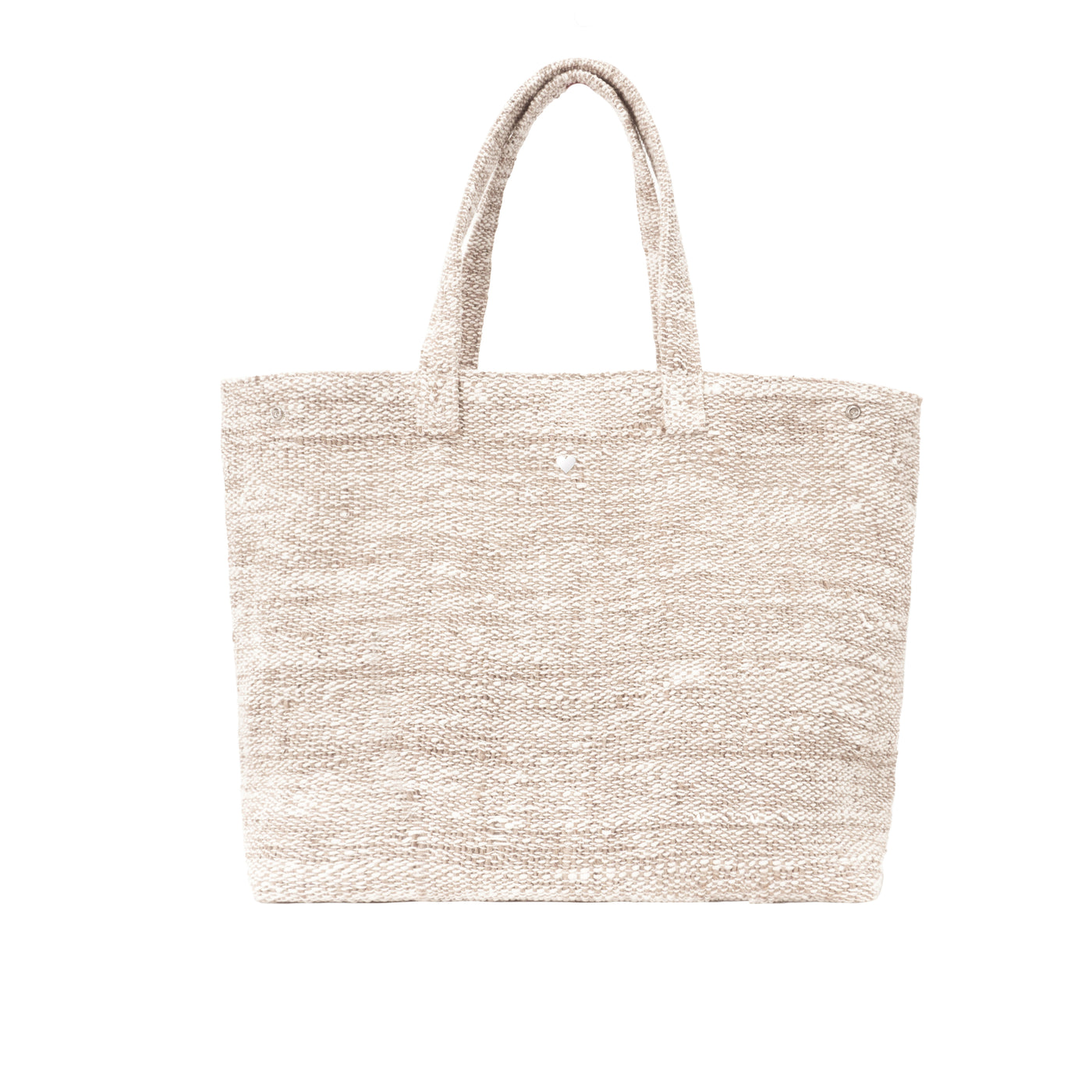 SOSO TOTE BAG - BEIGE WOVEN CANVAS