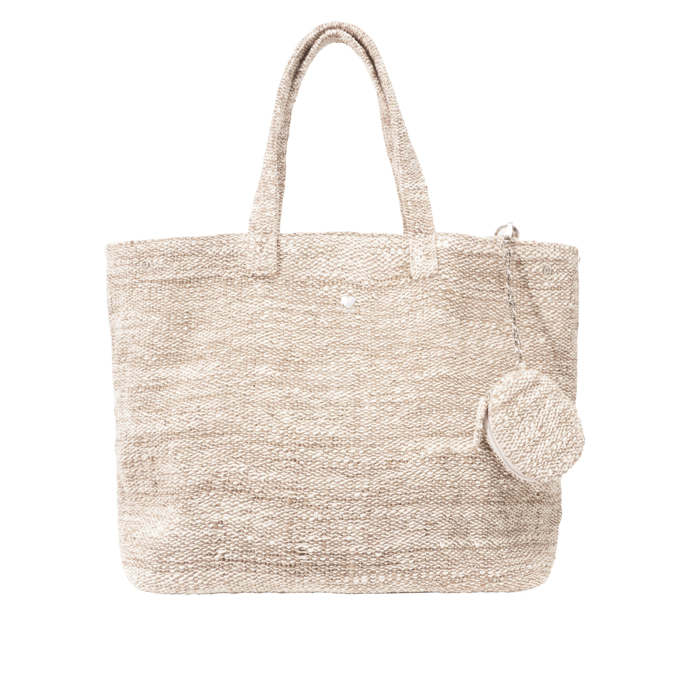 SOSO TOTE BAG - BEIGE WOVEN CANVAS