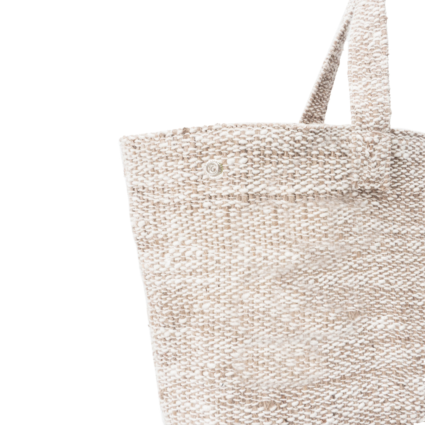 SOSO TOTE BAG - BEIGE WOVEN CANVAS