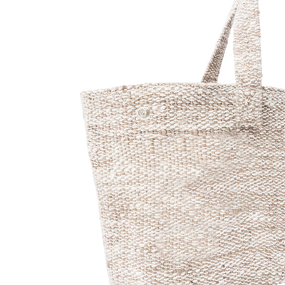 SOSO TOTE BAG - BEIGE WOVEN CANVAS