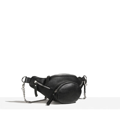 SAC BANANE CARRIE - CUIR NOIR