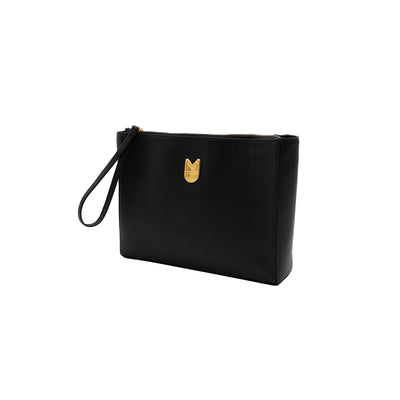 MADA POUCH - EMBOSSED BLACK MC LEATHER