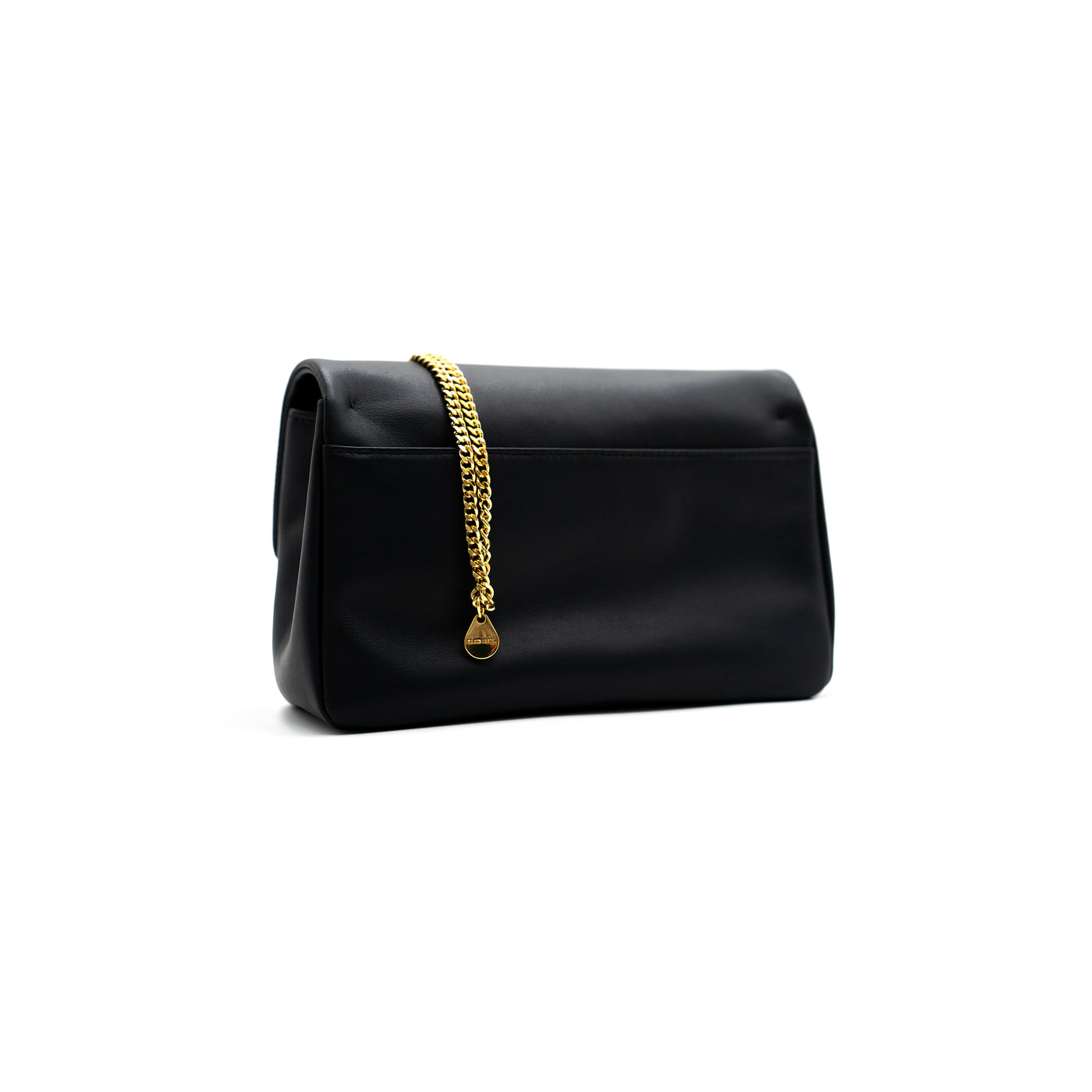 LÉANDRE BAG - SMOOTH BLACK GOLD LEATHER