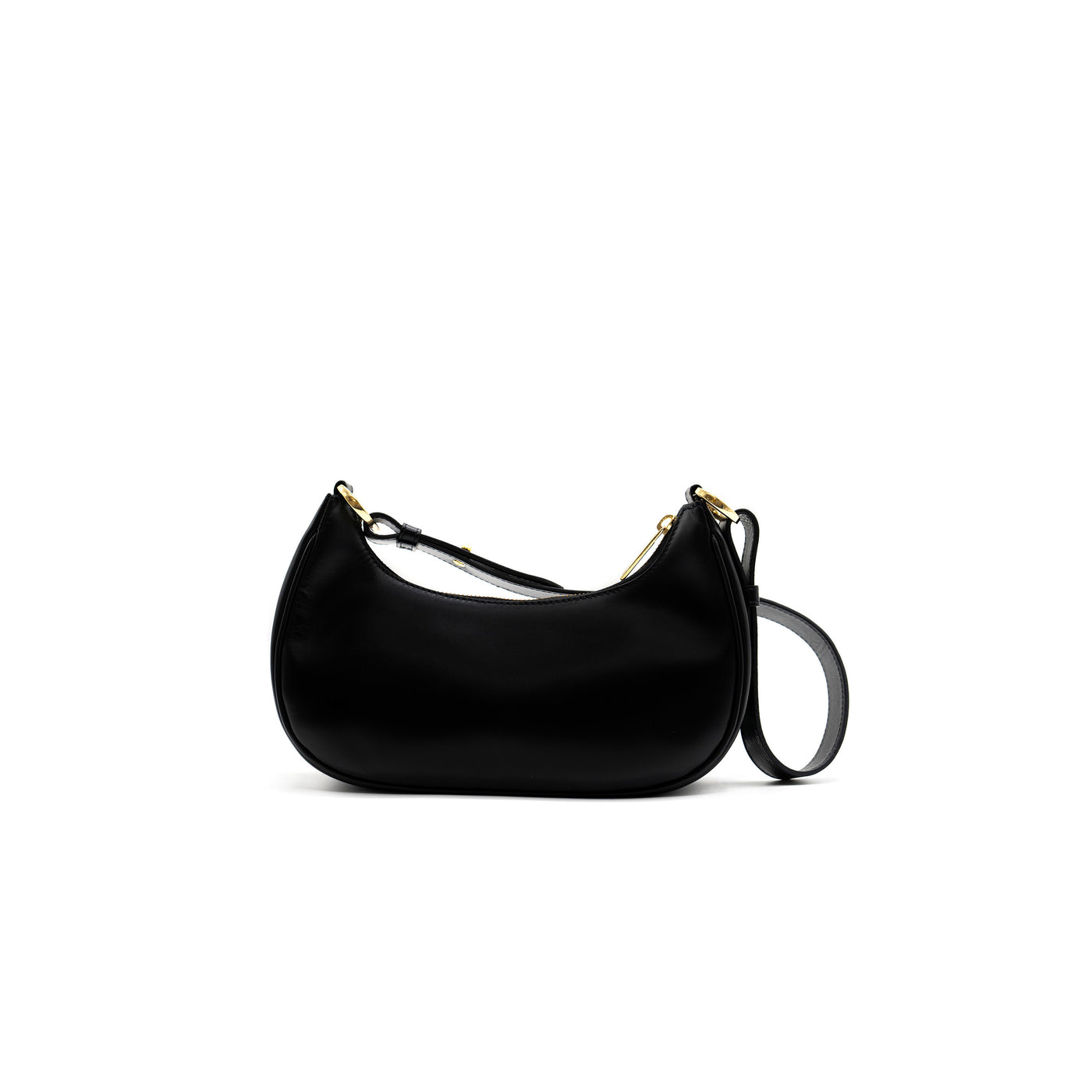 GRACE BAG - SMOOTH BLACK GOLD LEATHER