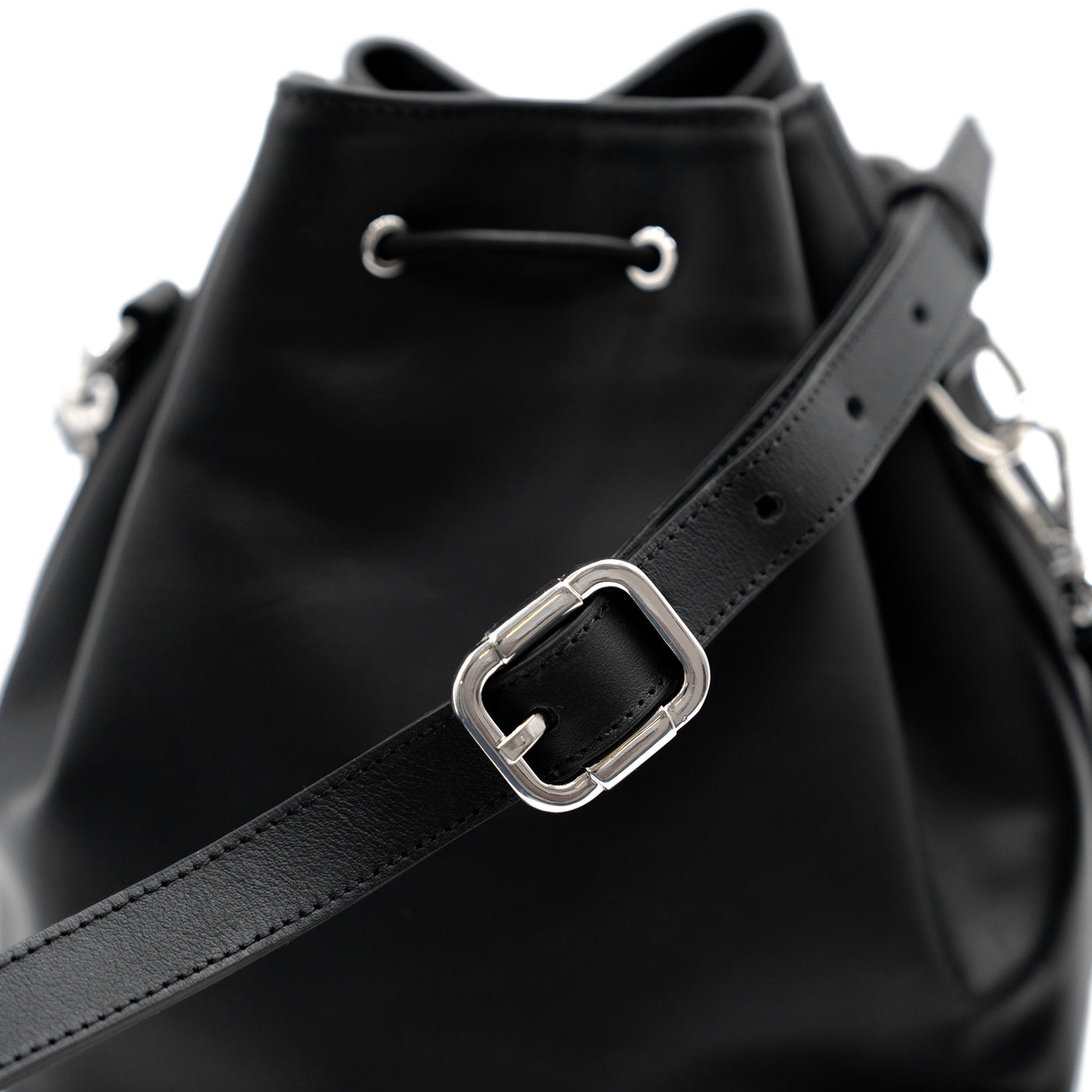 HÉLÈNE BAG - SMOOTH BLACK SILVER LEATHER