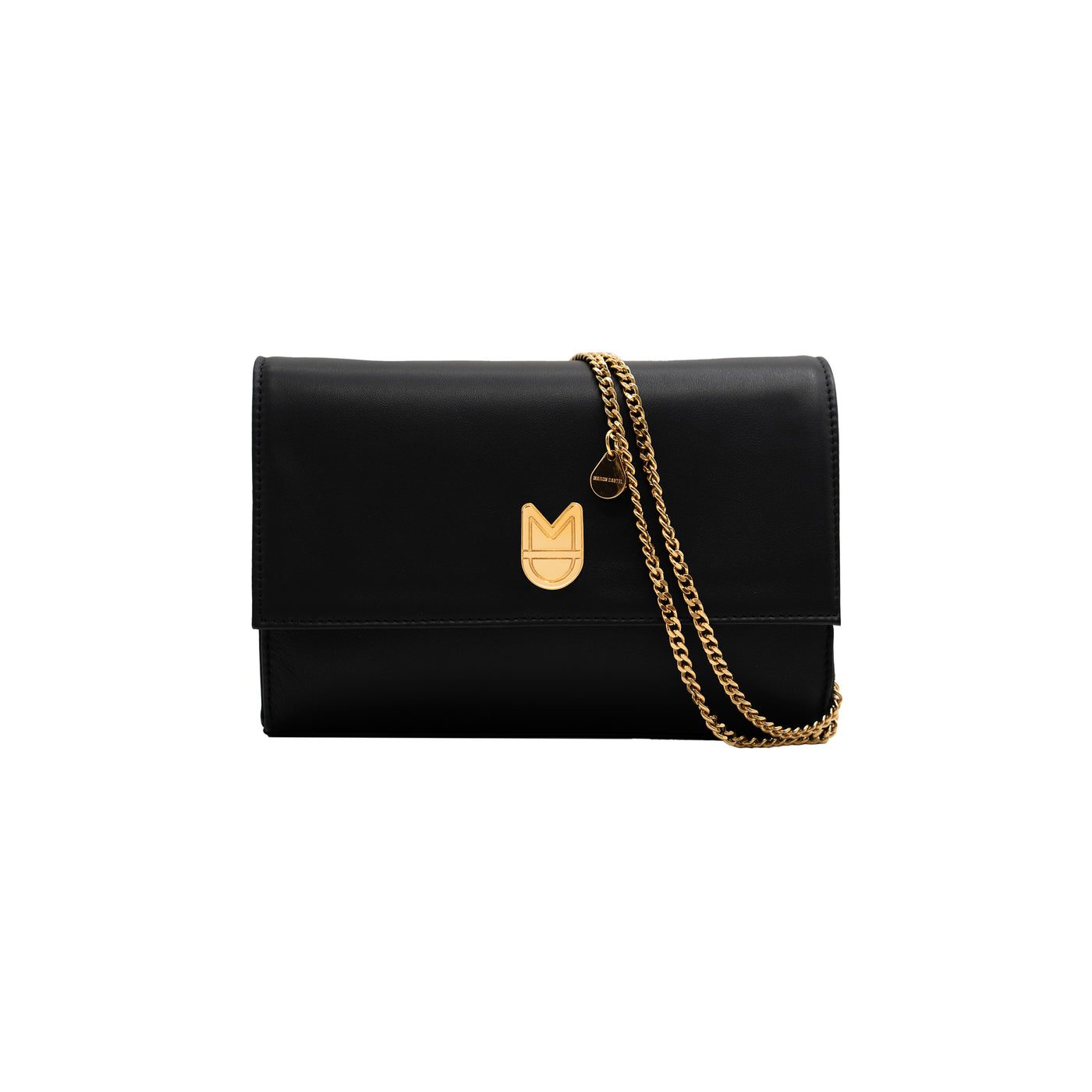 ADÈLE BAG - SMOOTH BLACK GOLD LEATHER