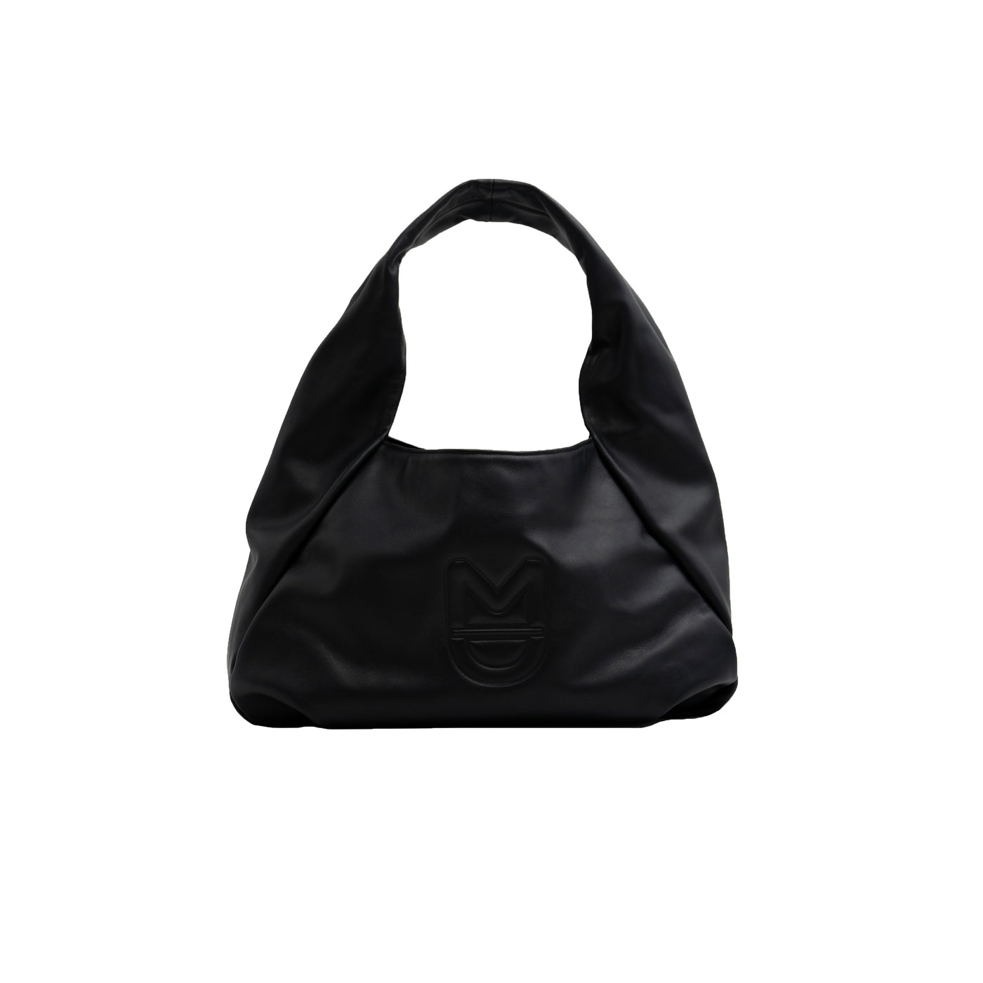 GAIA BAG - SMOOTH BLACK SILVER LEATHER