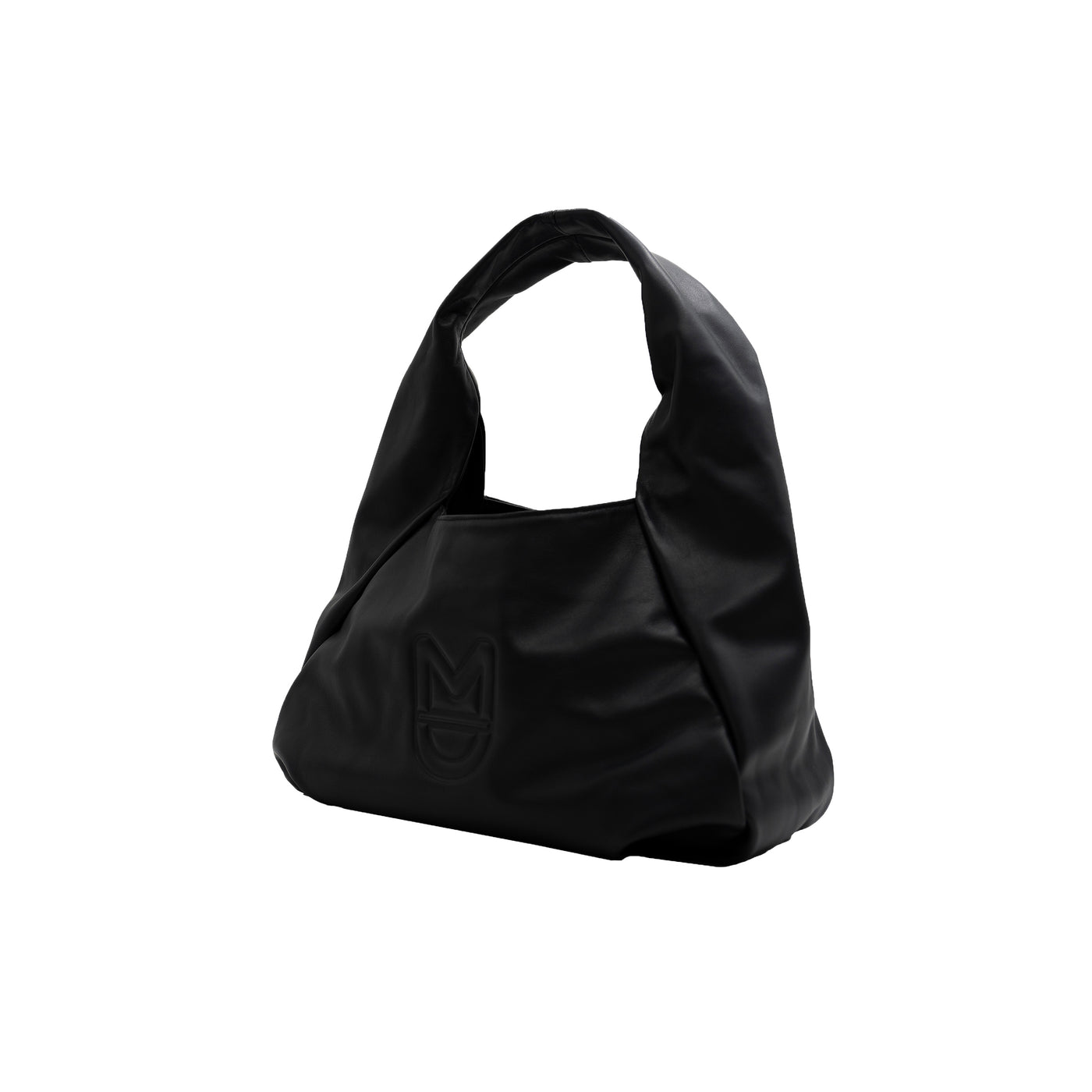 GAIA BAG - SMOOTH BLACK SILVER LEATHER