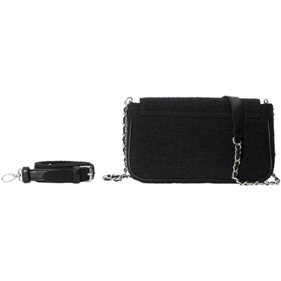 IVY BAG - BLACK WOVEN COTTON