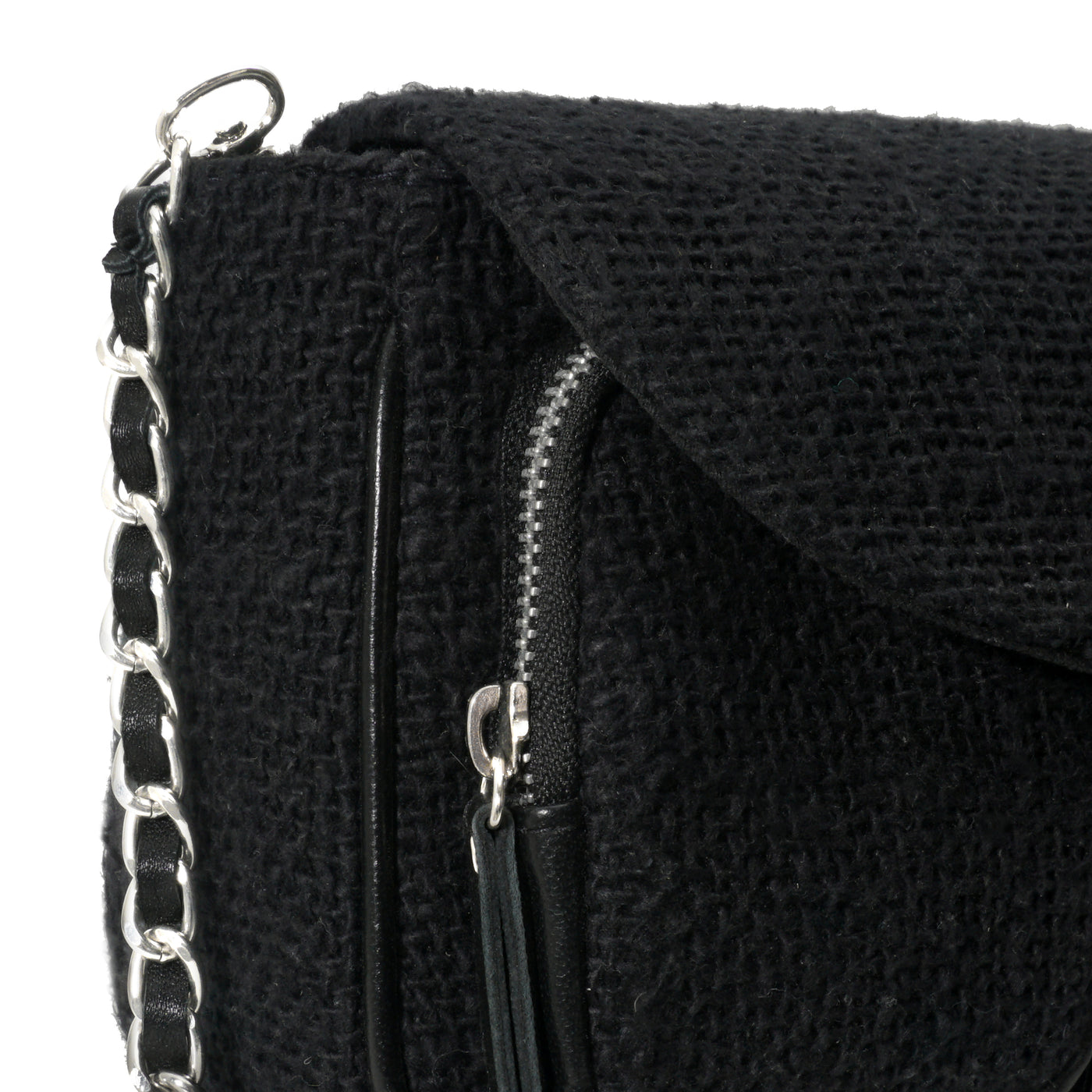 SAC IVY - COTON TISSÉ NOIR