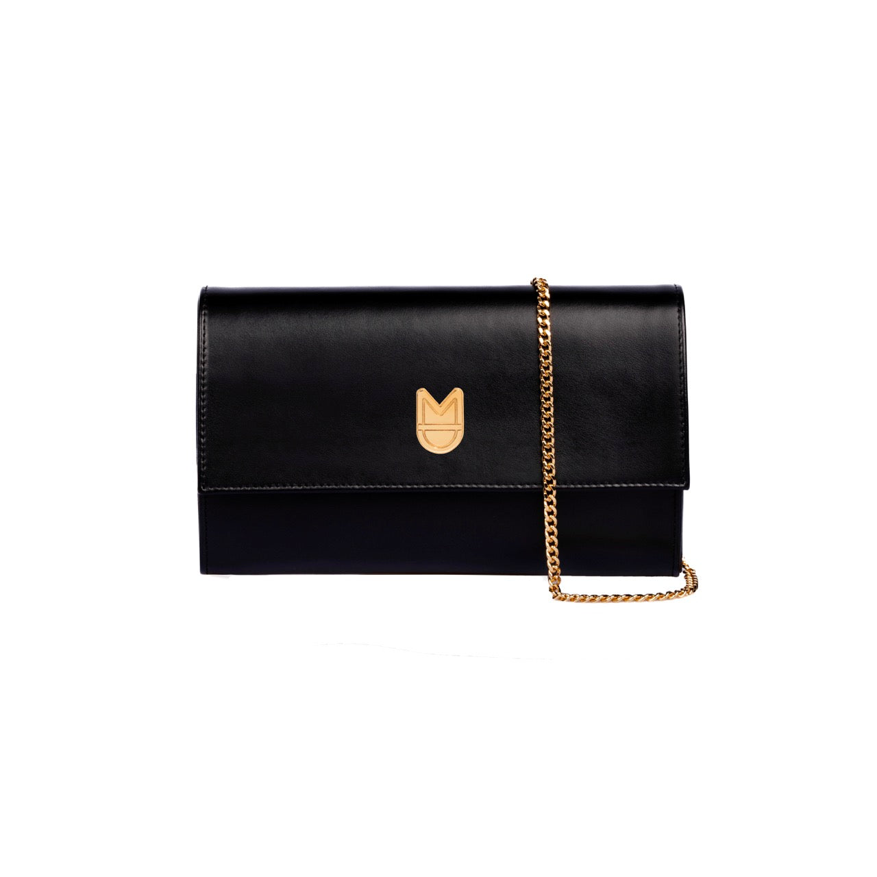 ORPHÉE BAG - SMOOTH BLACK GOLD LEATHER