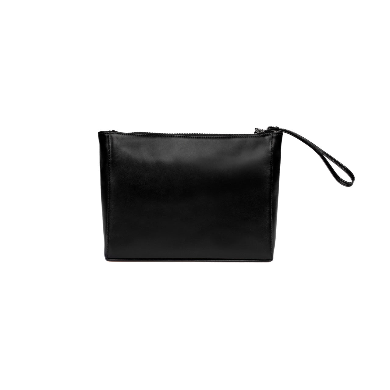 POCHETTE MADA - CUIR NOIR DORÉ