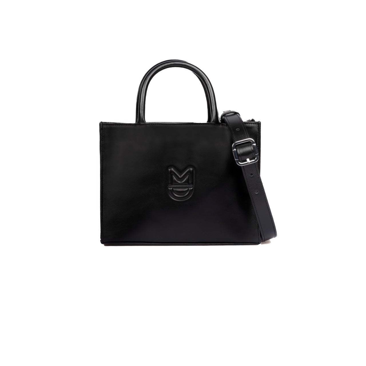 ÉLIE BAG - SMOOTH BLACK SILVER LEATHER