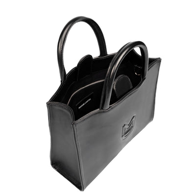 ÉLIE BAG - SMOOTH BLACK SILVER LEATHER