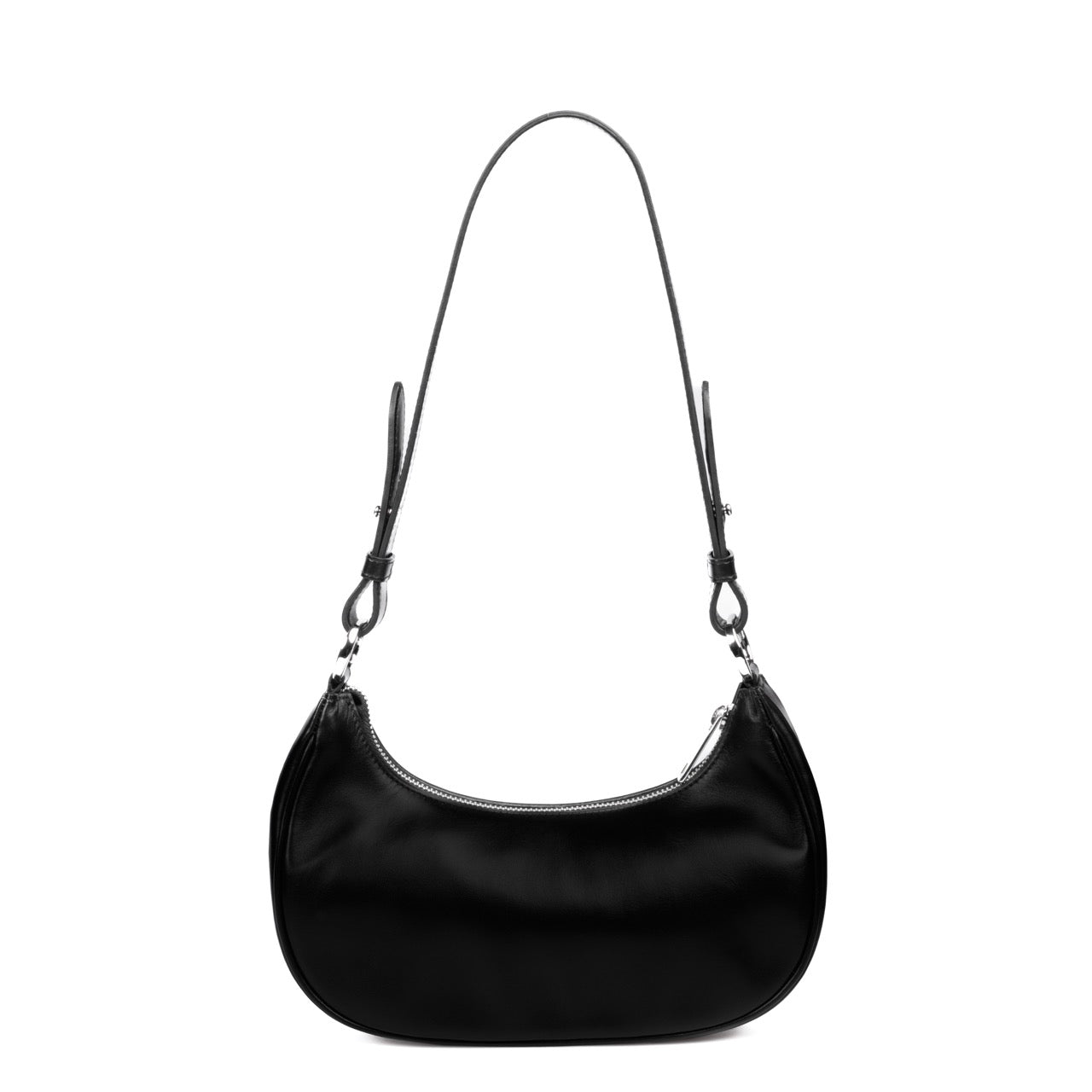 SAC GRACE - CUIR NOIR MC EMBOSSÉ