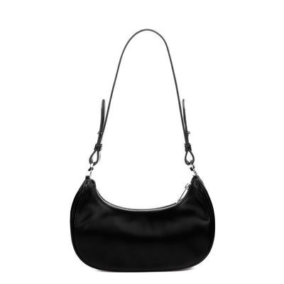 SAC GRACE - CUIR NOIR MC EMBOSSÉ