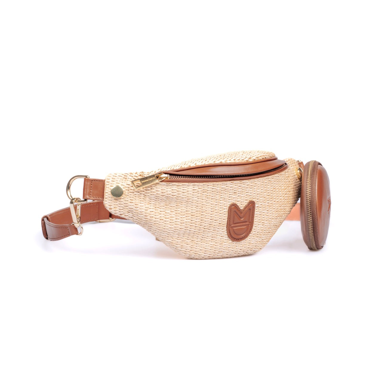 AGLAÉ BELT BAG - NATURAL RAFFIA