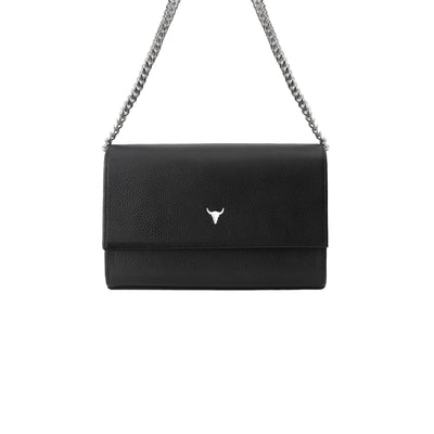 ORIGINAL NELLY BAG - QUILTED BLACK LEATHER