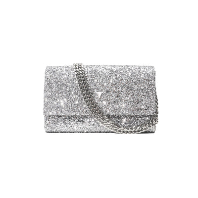 MINI NELLY BAG - GLITTERS SILVER