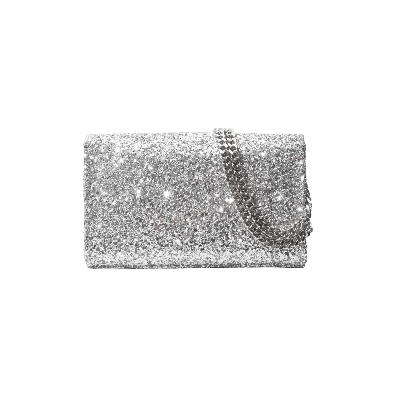 MINI NELLY BAG - GLITTERS SILVER