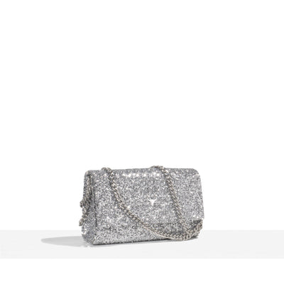 SAC MINI NELLY - GLITTERS SILVER