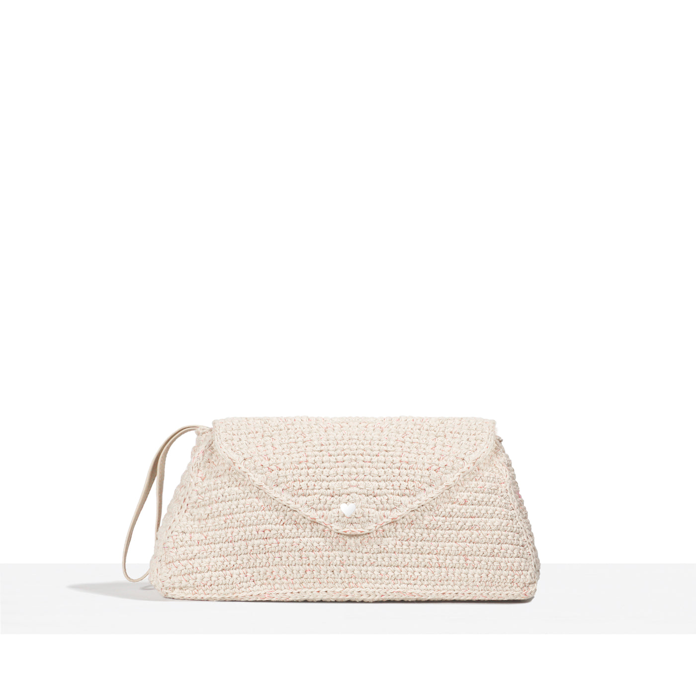 SOSO POUCH - BEIGE HOOK WITH SHINY DETAILS