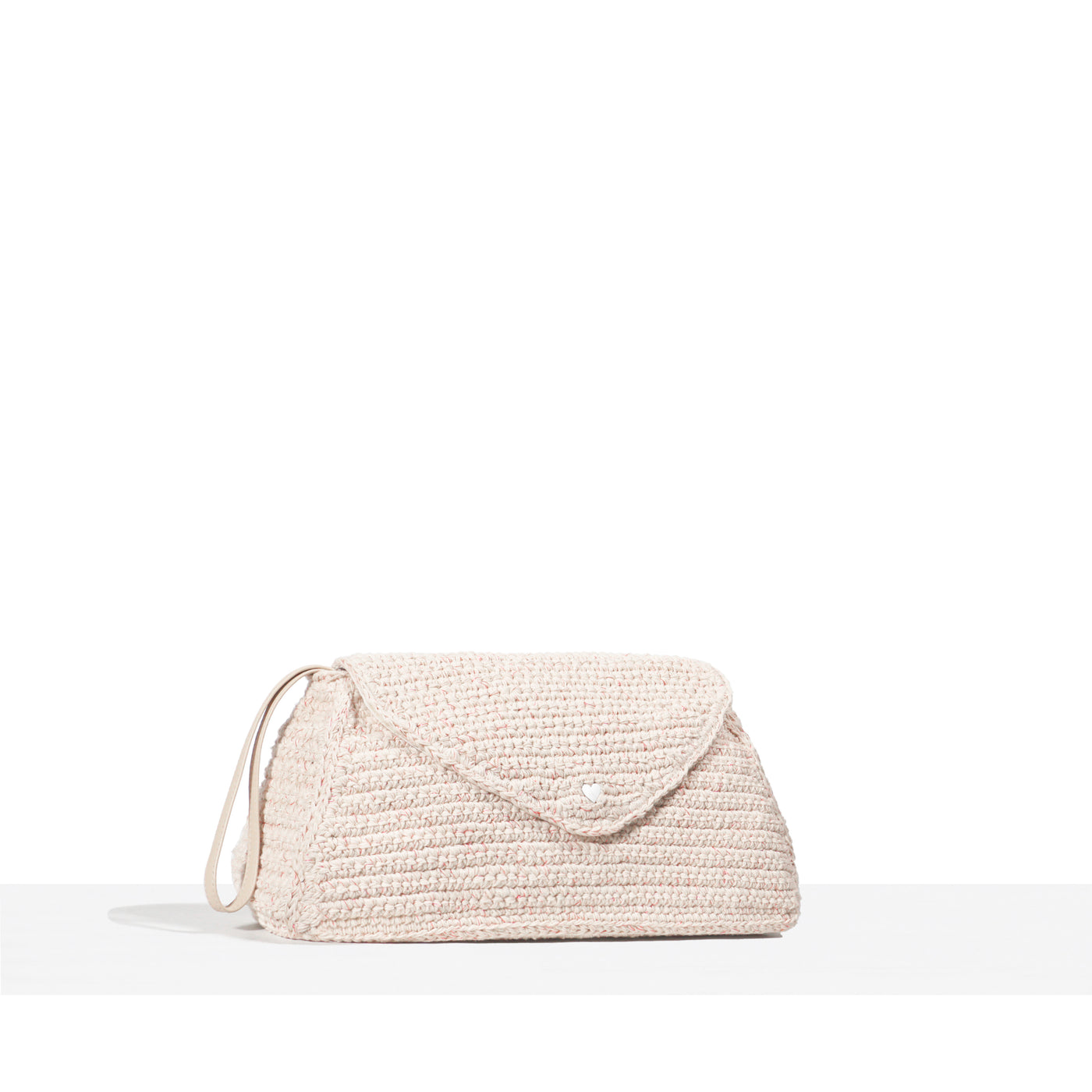 SOSO POUCH - BEIGE HOOK WITH SHINY DETAILS