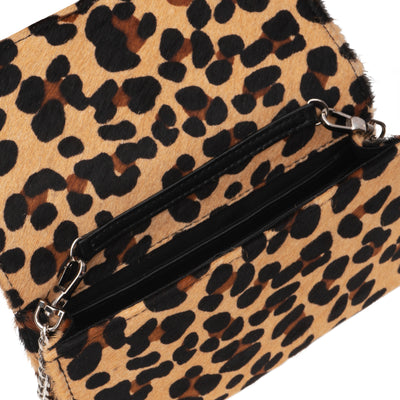 NELLY WALLET - LEOPARD PRINT LEATHER 