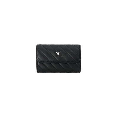 NATA PURSE - QUILTED BLACK LEATHER