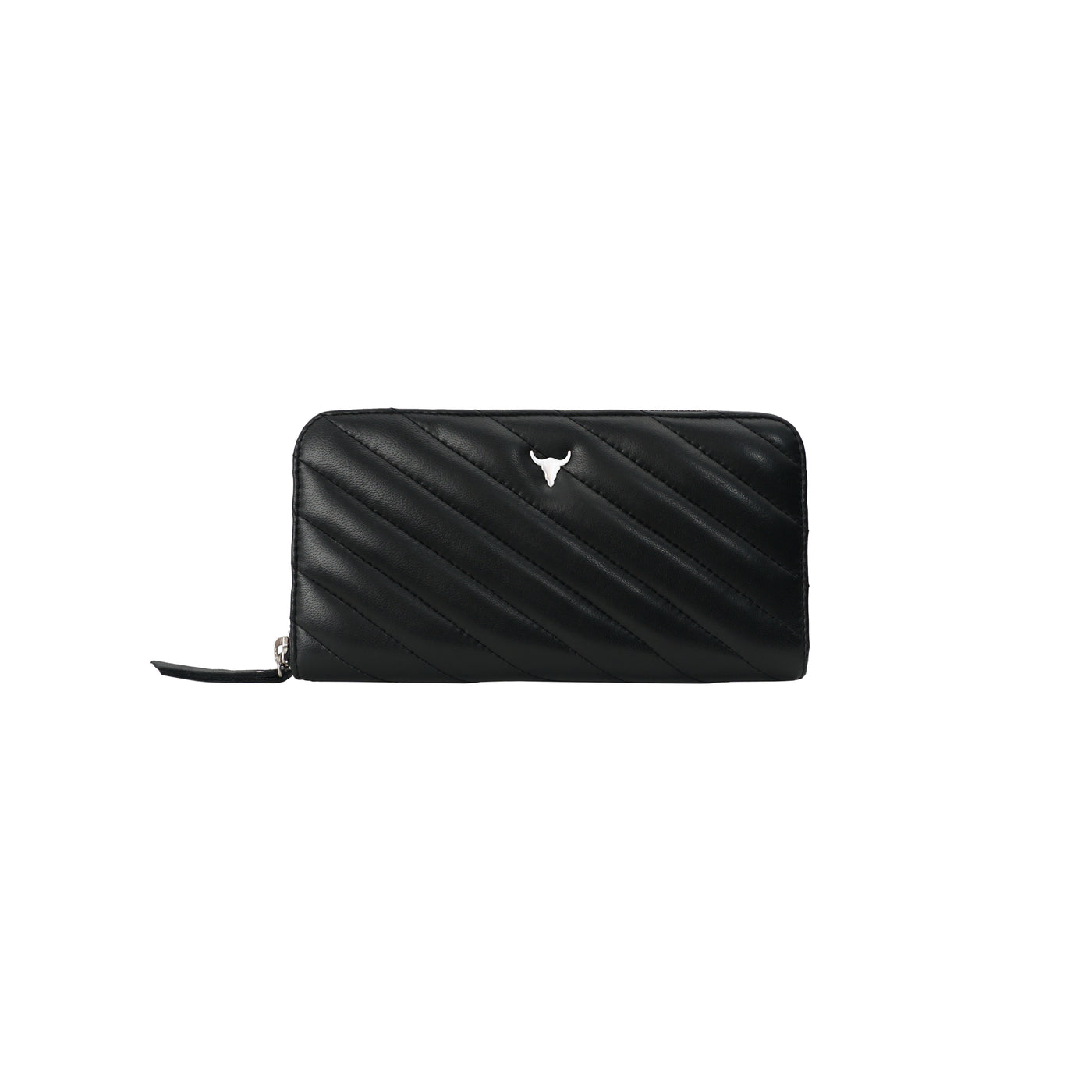 MILA WALLET - QUILTED BLACK LEATHER