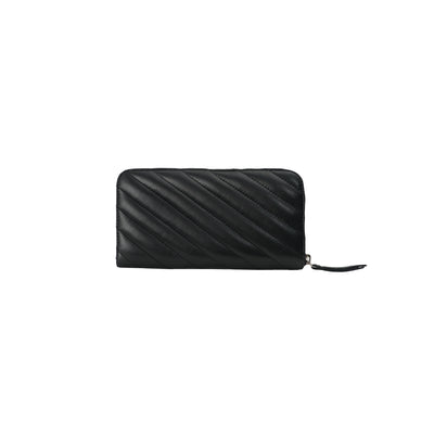 MILA WALLET - QUILTED BLACK LEATHER