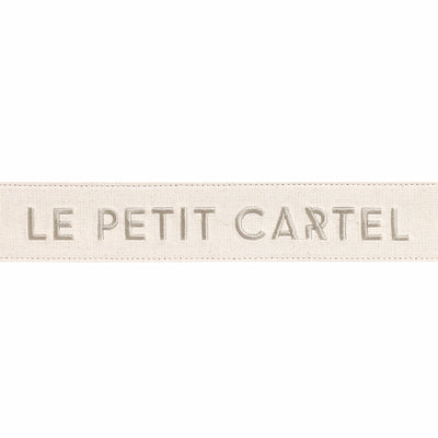 ANSE/BANDOULIÈRE LE PETIT CARTEL - COTON CRÈME BRODÉE BEIGE