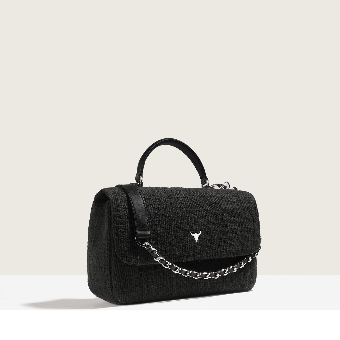 SAC BRIGITTE ORIGINAL - COTON TISSÉ NOIR