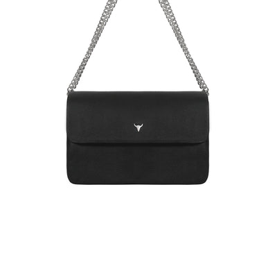 MAXI JOSH BAG - BLACK LEATHER