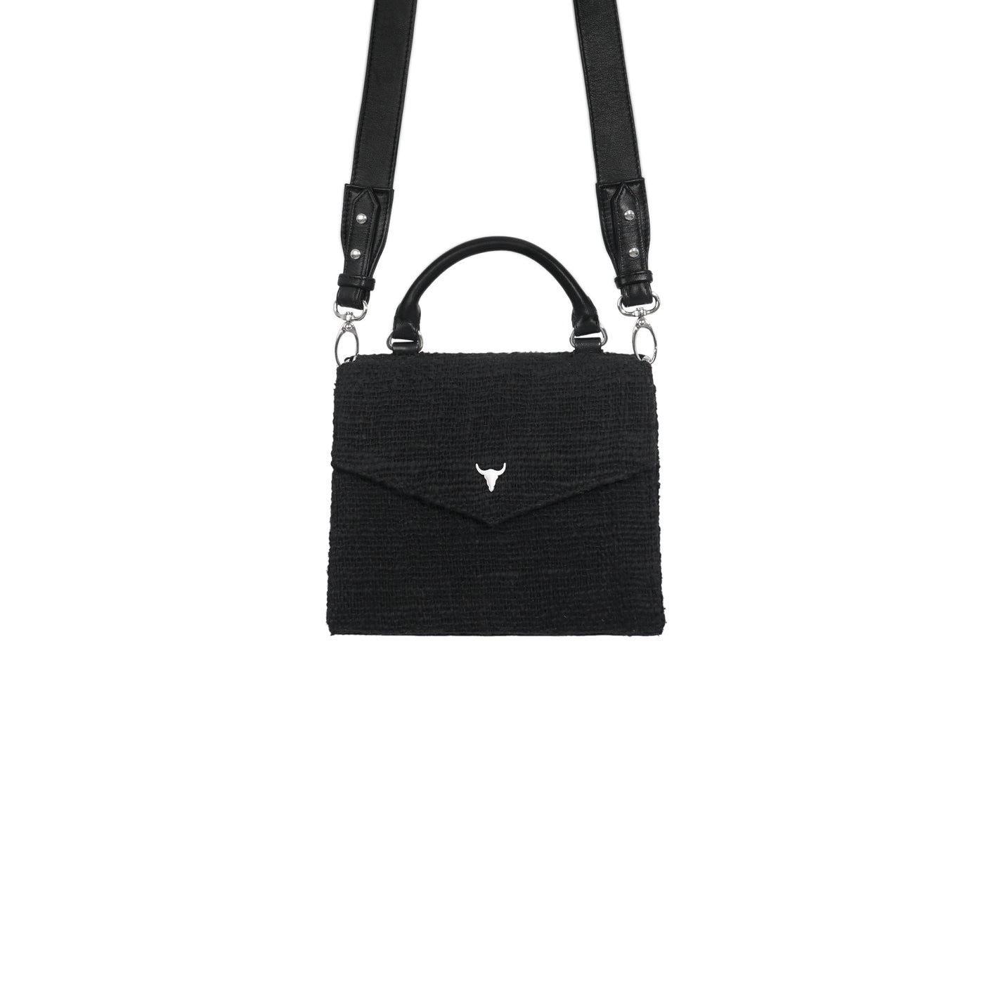 SAC XS JOÉ - COTON TISSÉ NOIR