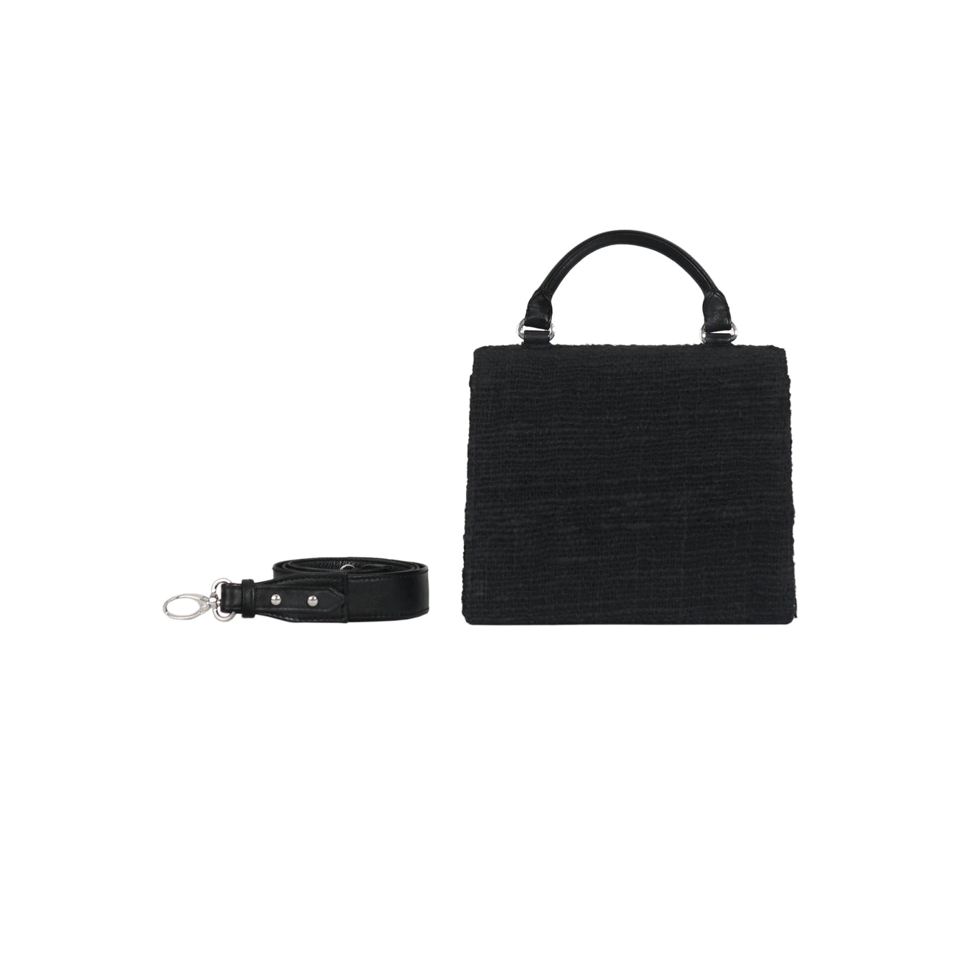 SAC XS JOÉ - COTON TISSÉ NOIR