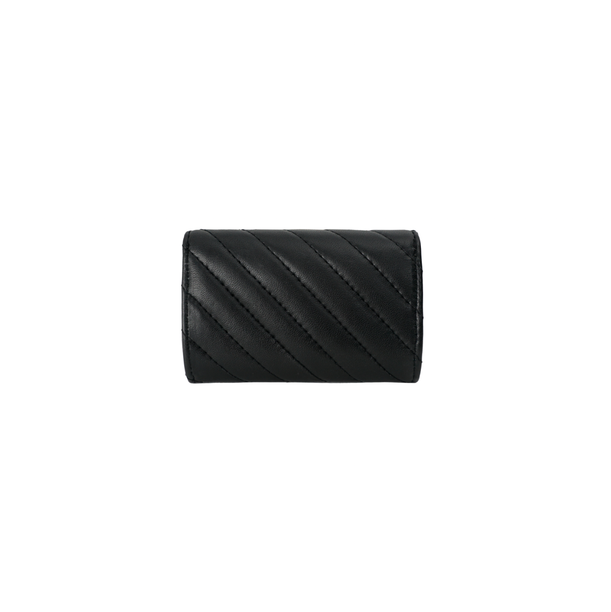 NATA PURSE - QUILTED BLACK LEATHER