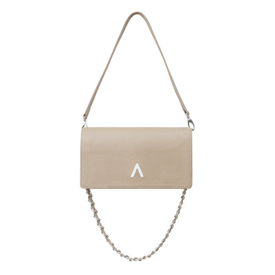 THE MINI SOSO BAG - BEIGE LEATHER