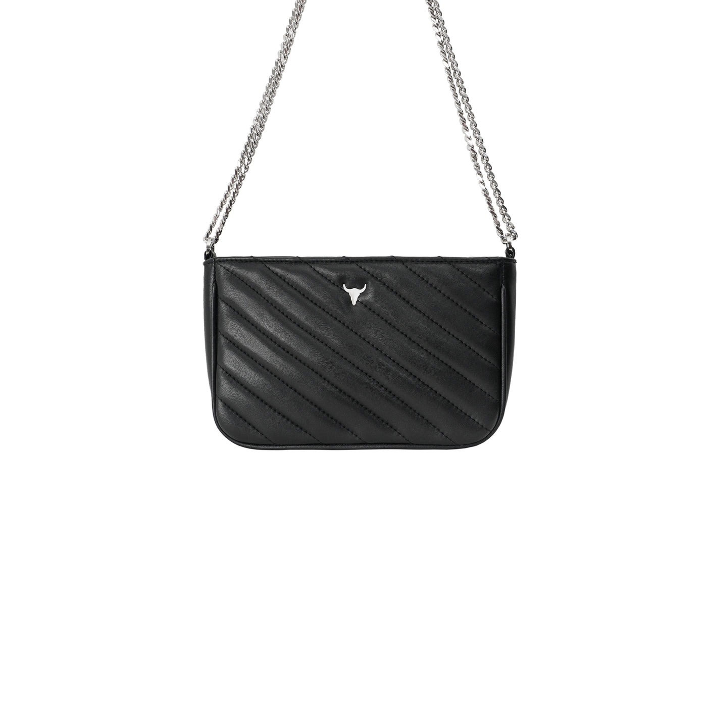 GABBY BAG - QUILTED BLACK LEATHER