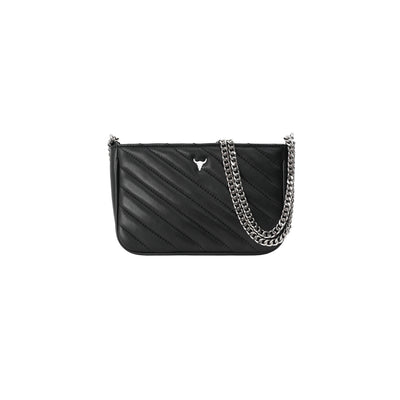 GABBY BAG - QUILTED BLACK LEATHER