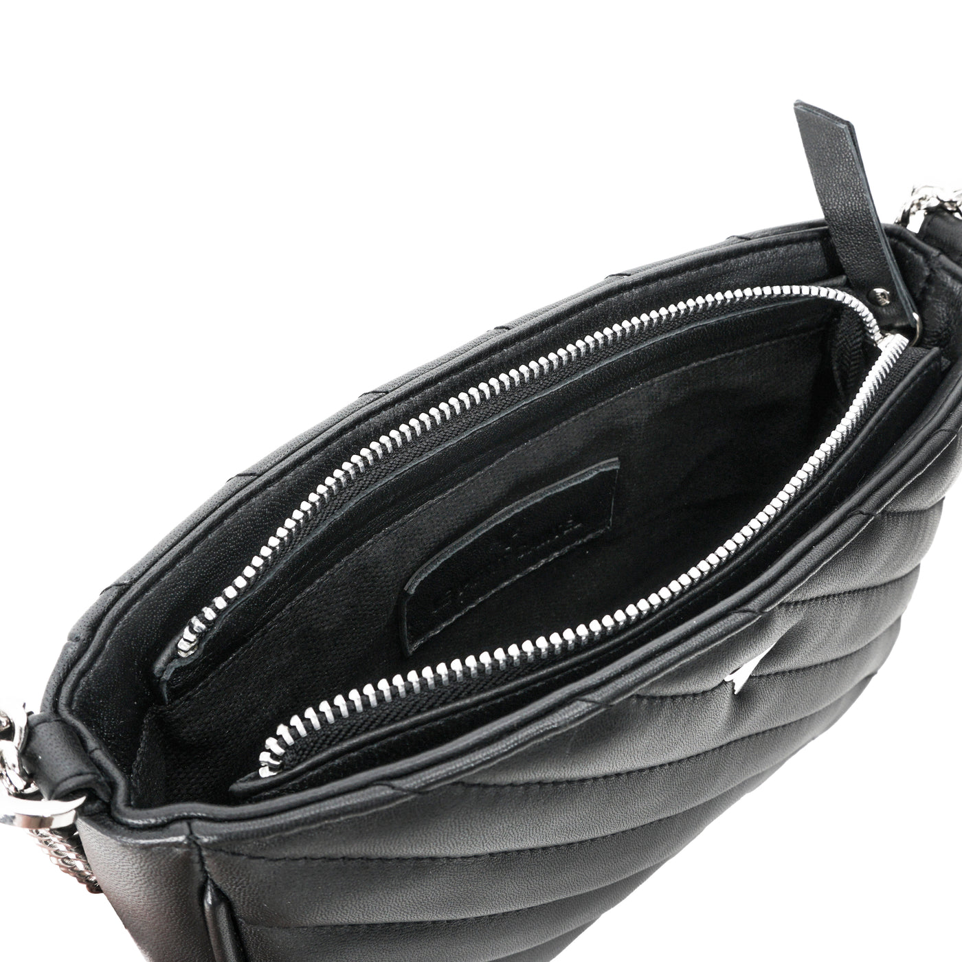 GABBY BAG - QUILTED BLACK LEATHER