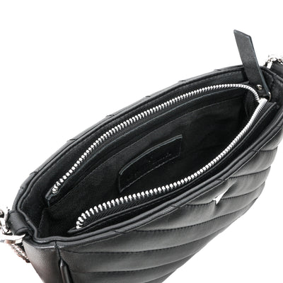 GABBY BAG - QUILTED BLACK LEATHER