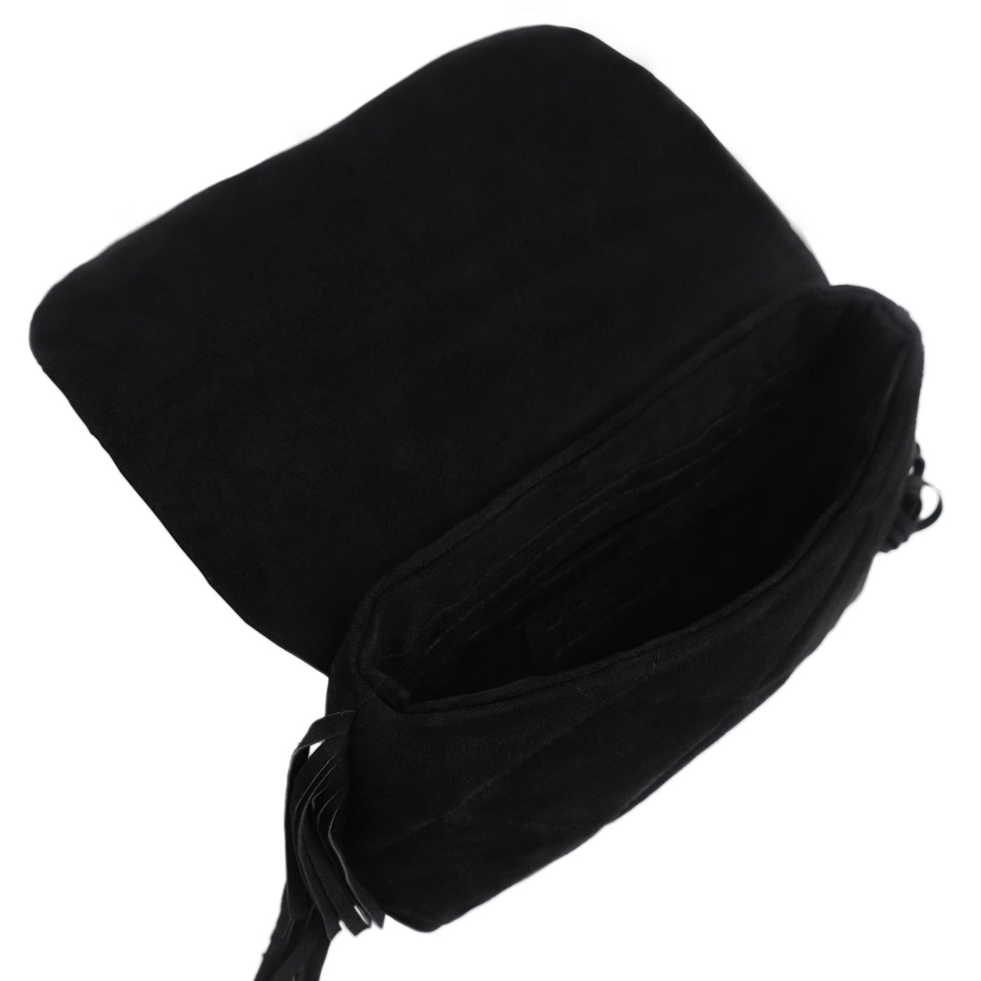 MINI CAPRI BAG - BLACK SUEDE