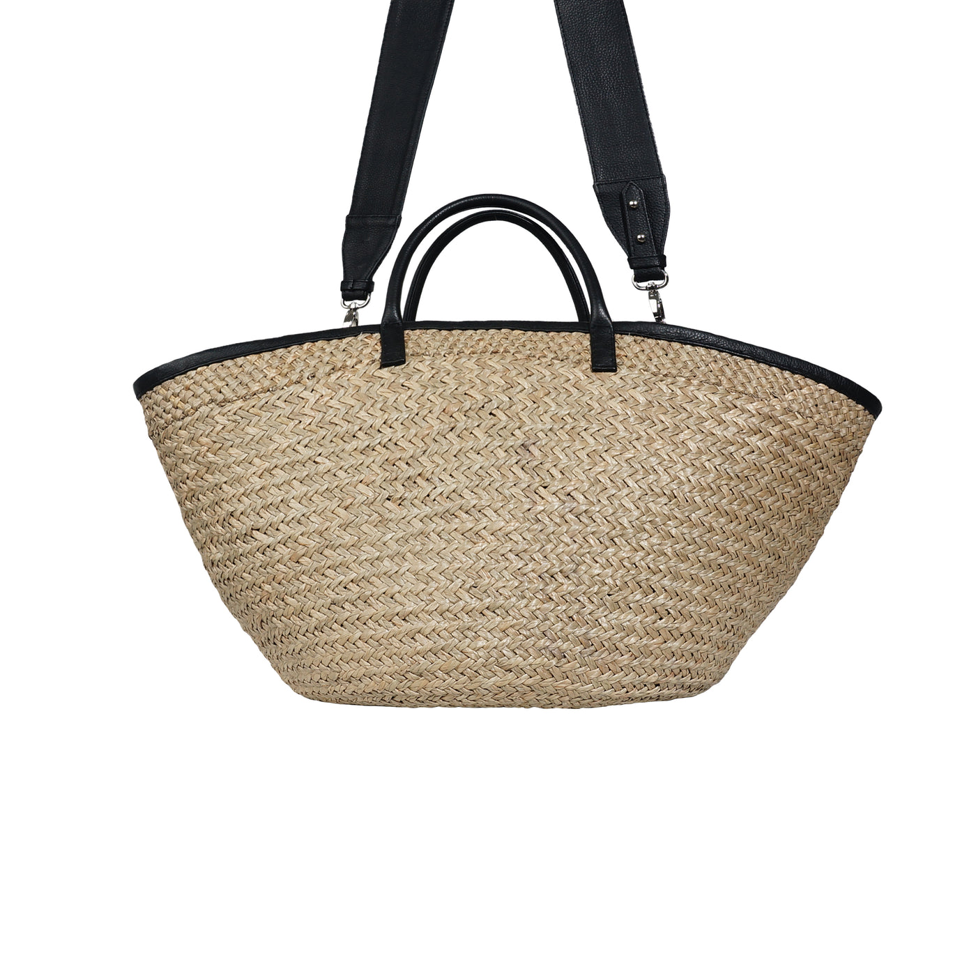 INKA BASKET - BLACK LEATHER