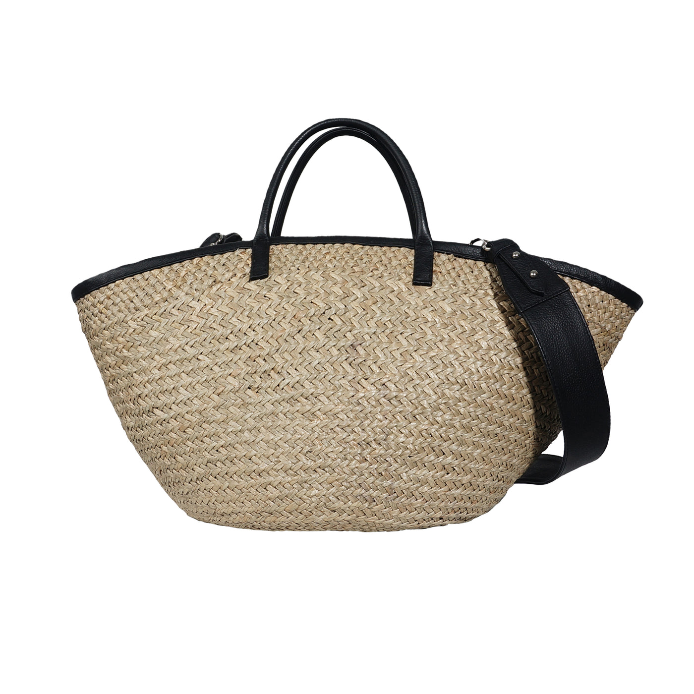 INKA BASKET - BLACK LEATHER