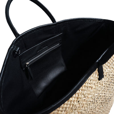 PANIER INKA - CUIR NOIR