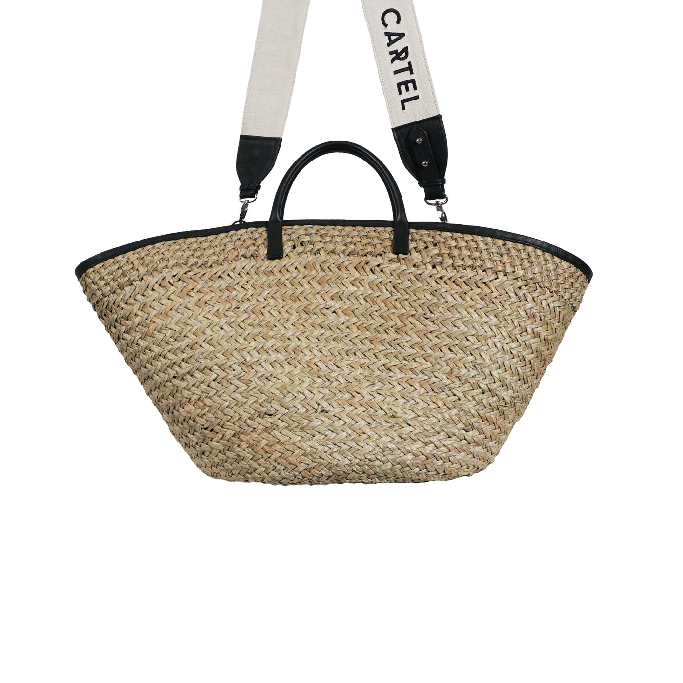 INKA BASKET - BLACK LEATHER/LE PETIT CARTEL HANDLE