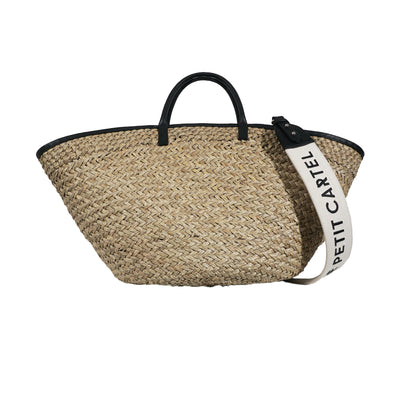 INKA BASKET - BLACK LEATHER/LE PETIT CARTEL HANDLE