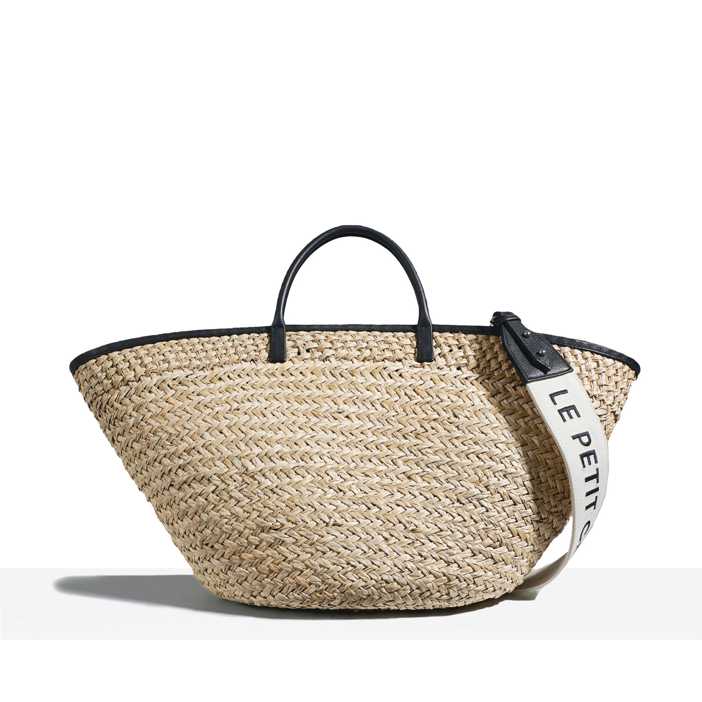 INKA BASKET - BLACK LEATHER/LE PETIT CARTEL HANDLE